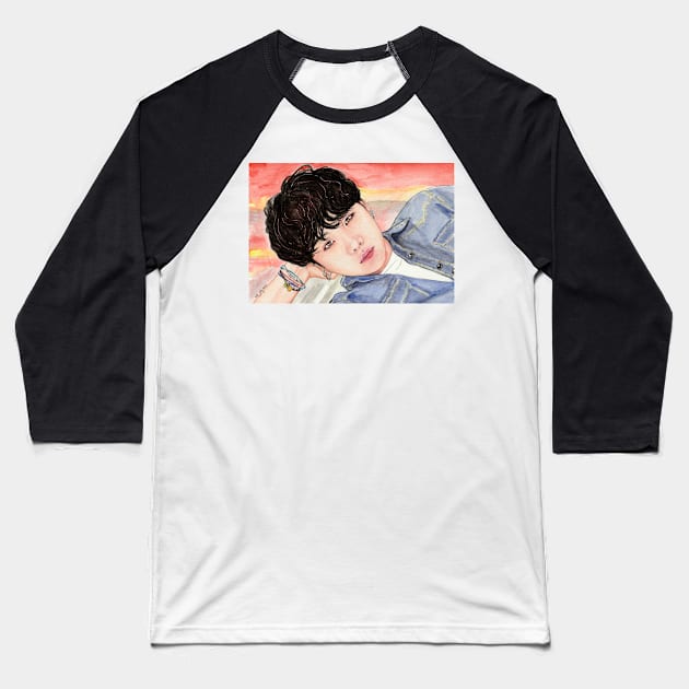 Yoongi Concept Denim Baseball T-Shirt by emopod